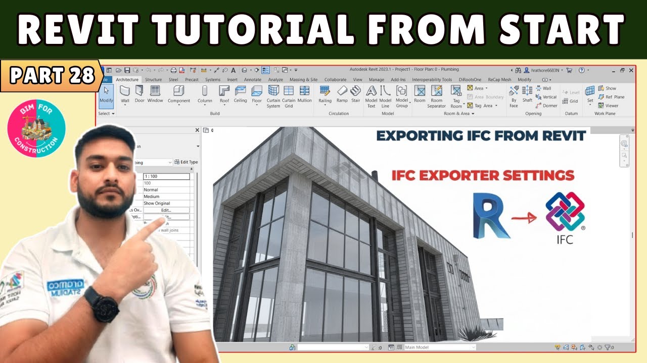 #28 Revit Tutorial: Export IFC files from Revit