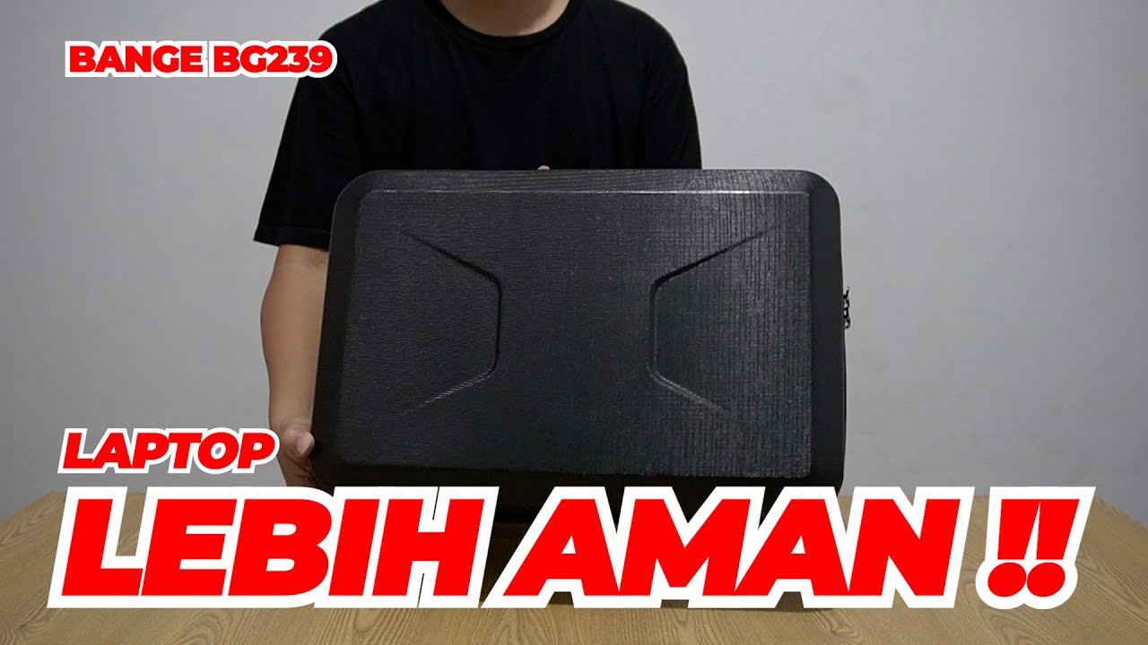 Unboxing Hardshell Laptop Tas Bange BG2839