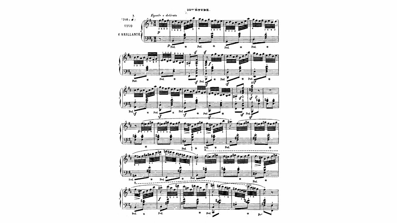 Henri Ravina - Etude Op.50 No.22 #нотыдляфортепиано #alenapianoworld