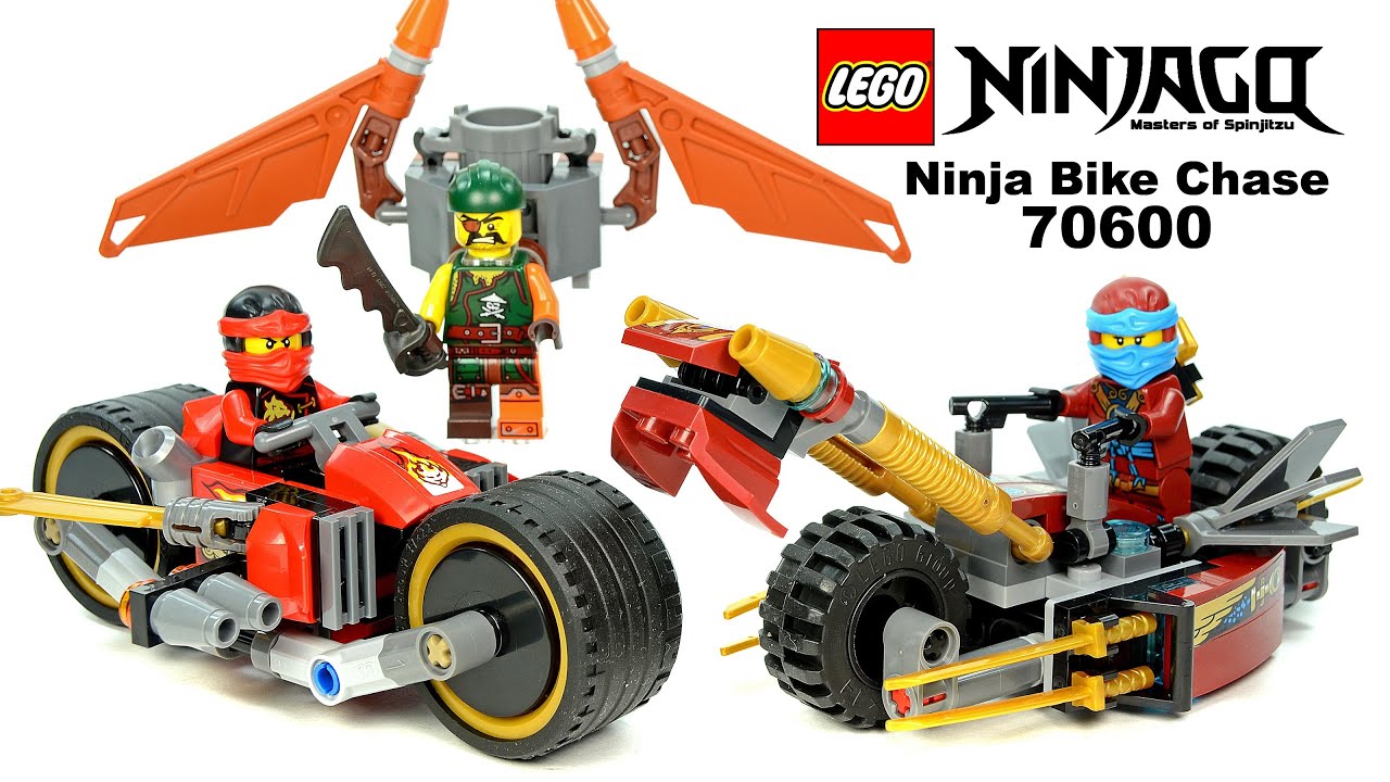 LEGO&reg; Ninjago 70600 Ninja Bike Chase w/ Kai Nya & Sqiffy Speed Build