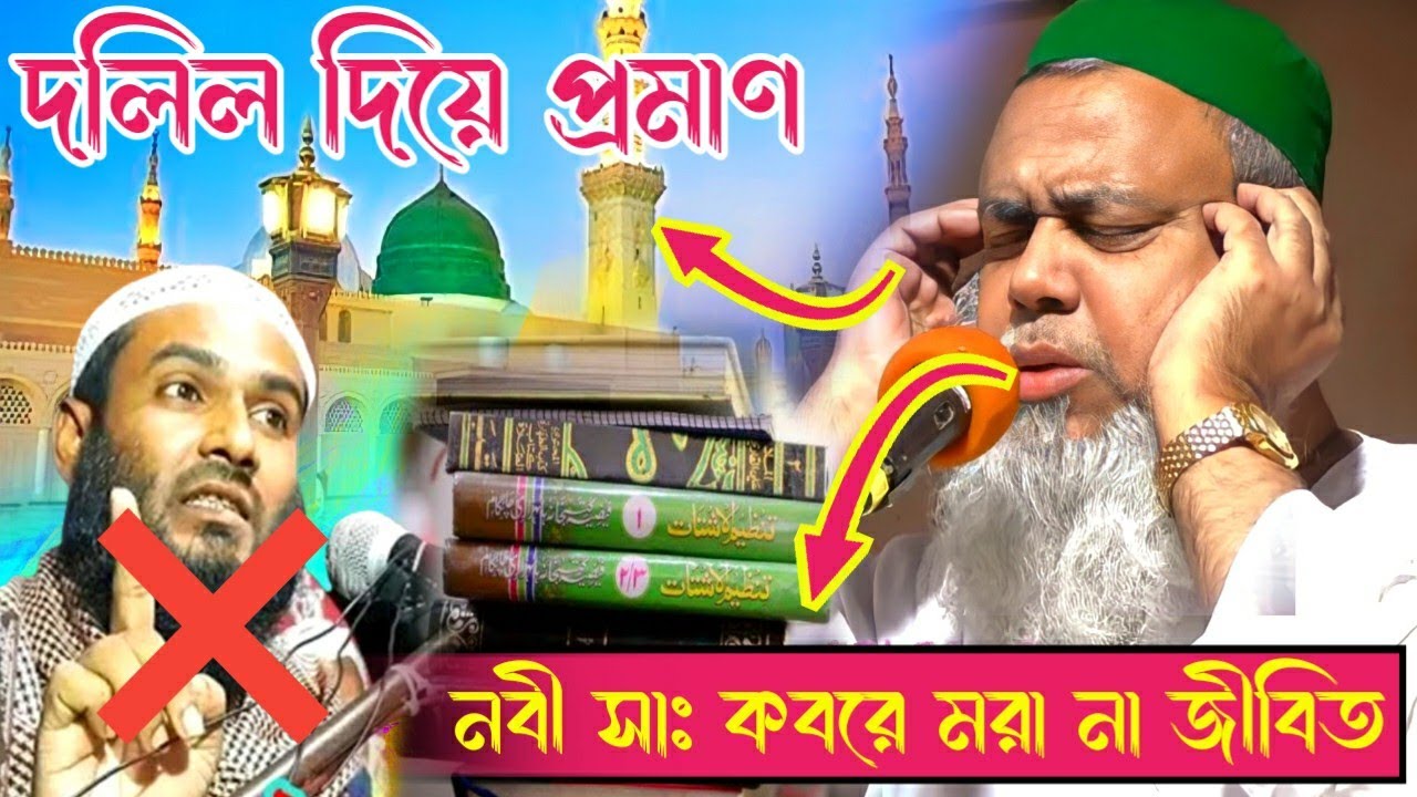 নবী সাঃ-কবরে মরা না জীবিত┇দলিল দিয়ে প্রমাণ┇আহলে হাদিসের যোগ্য জবাব┇Bangla┇Pirjada Sayed Ali Ajgar