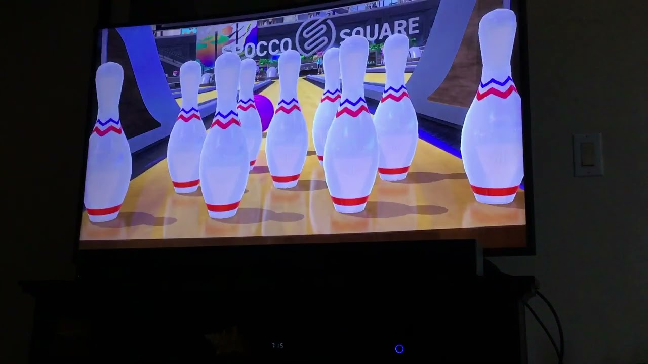 Nintendo switch sports bowling…Yvan is a show off!