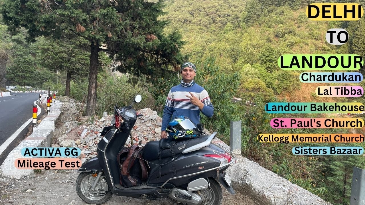 Pahadon Ka Temperature Cool Cool 😍| Delhi To Landour | Honda Activa 6G | Long Ride