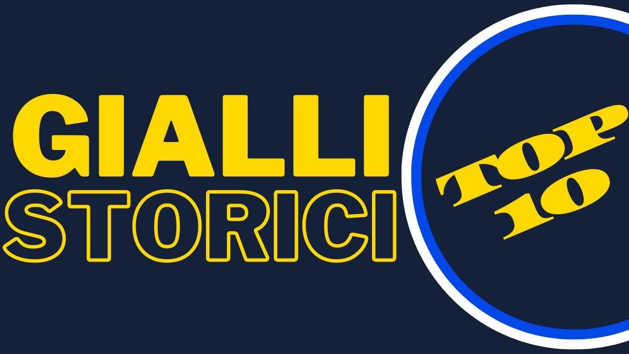 GIALLI STORICI - QUALI VI CONSIGLIO