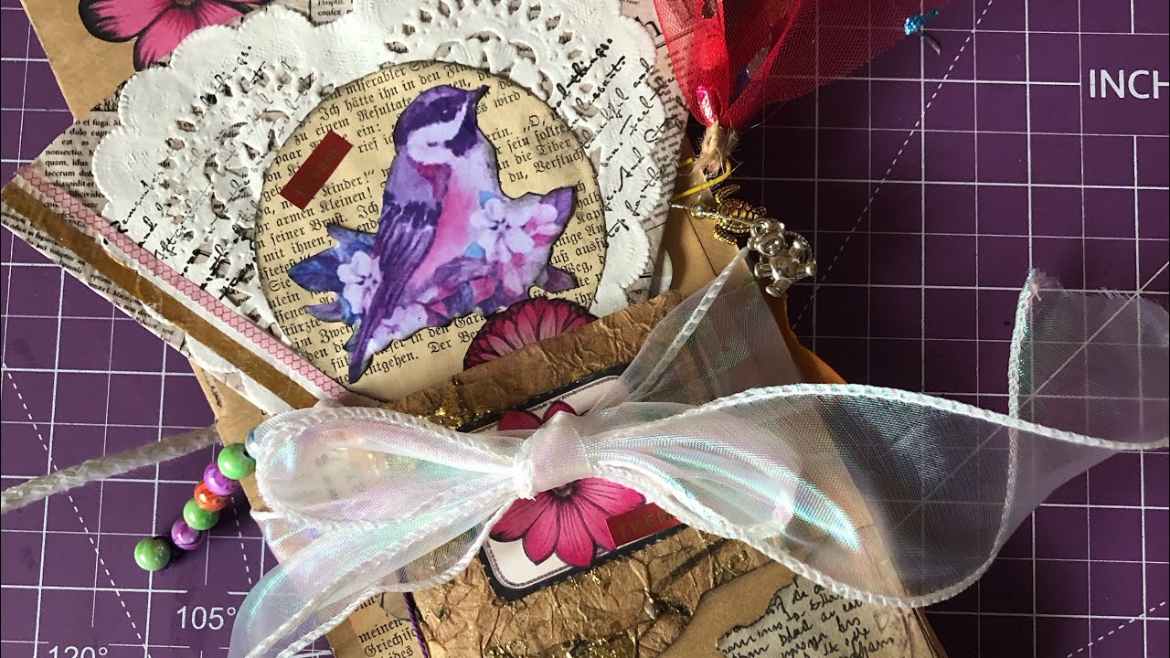 Real Junk Journal Papiertüte = komplettes Junk Journal Teil 1 Folder Album #journal #diy #upcycling 