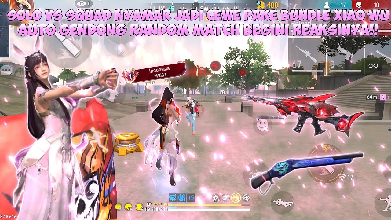 NYAMAR JADI CEWEK PAKE BUNDLE XIAO WU BEGINI REAKSI GLOBAL DI GENDONG CEWEK!!!