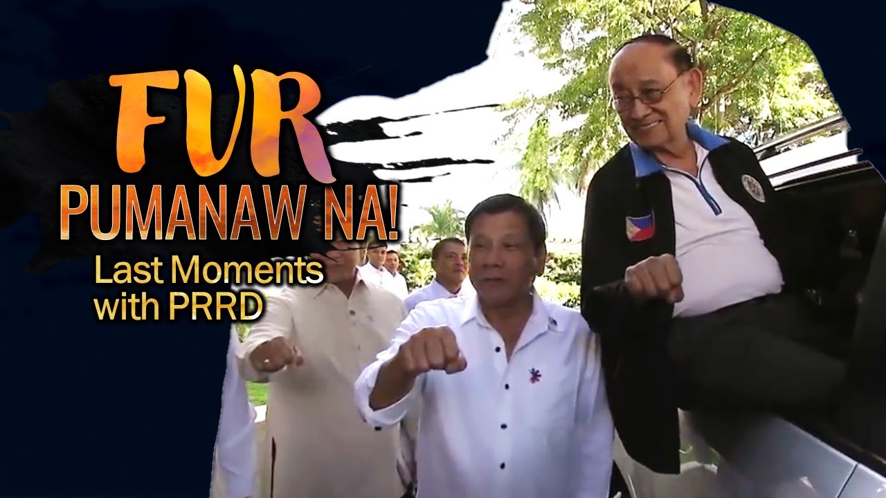 Admiration ni pDuterte kay Fidel Ramos (Last Moments of FVR with PRRD)
