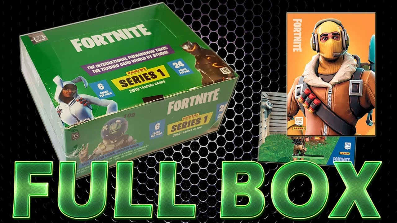 Panini FORTNITE TRADING CARDS SERIE 1 FULL DISPLAY BOX | Unboxing