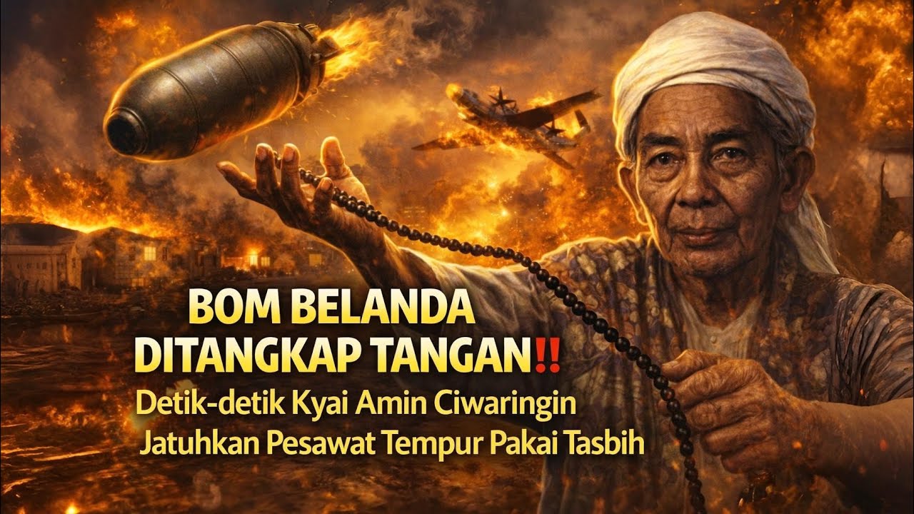 BOM BELANDA DITANGKAP TANGAN ‼️Detik-detik Kyai Amin Ciwaringin Jatuhkan Pesawat Tempur Pakai Tasbih