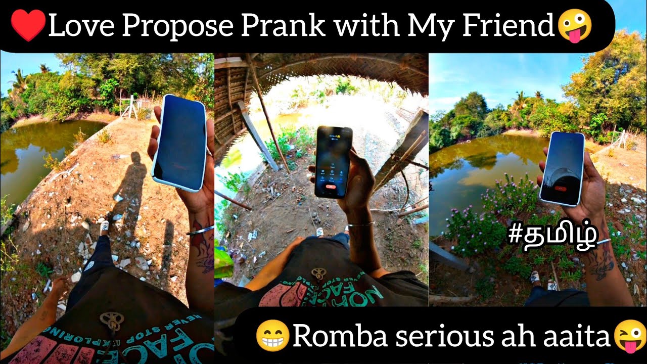♥️Love Propose Prank with My Friend🤪 | 😁Romba serious ah aaita😜 | HTF