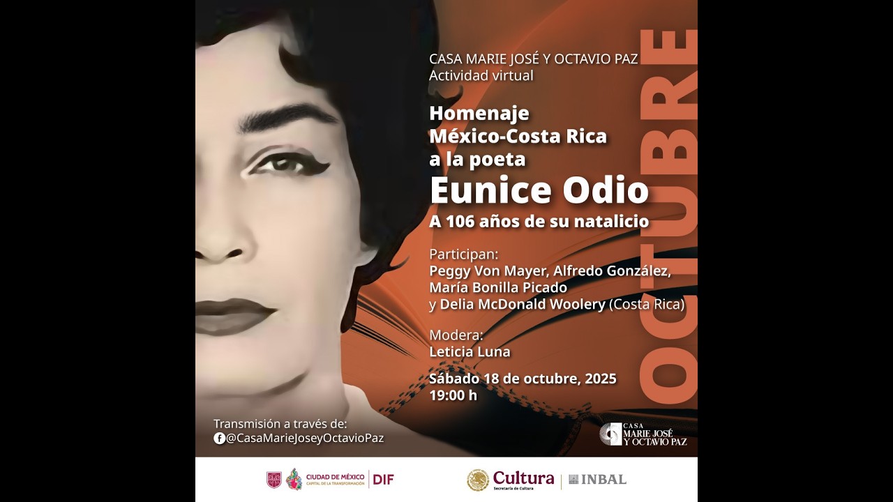 Homenaje México-Costa Rica a la poeta Eunice Odio