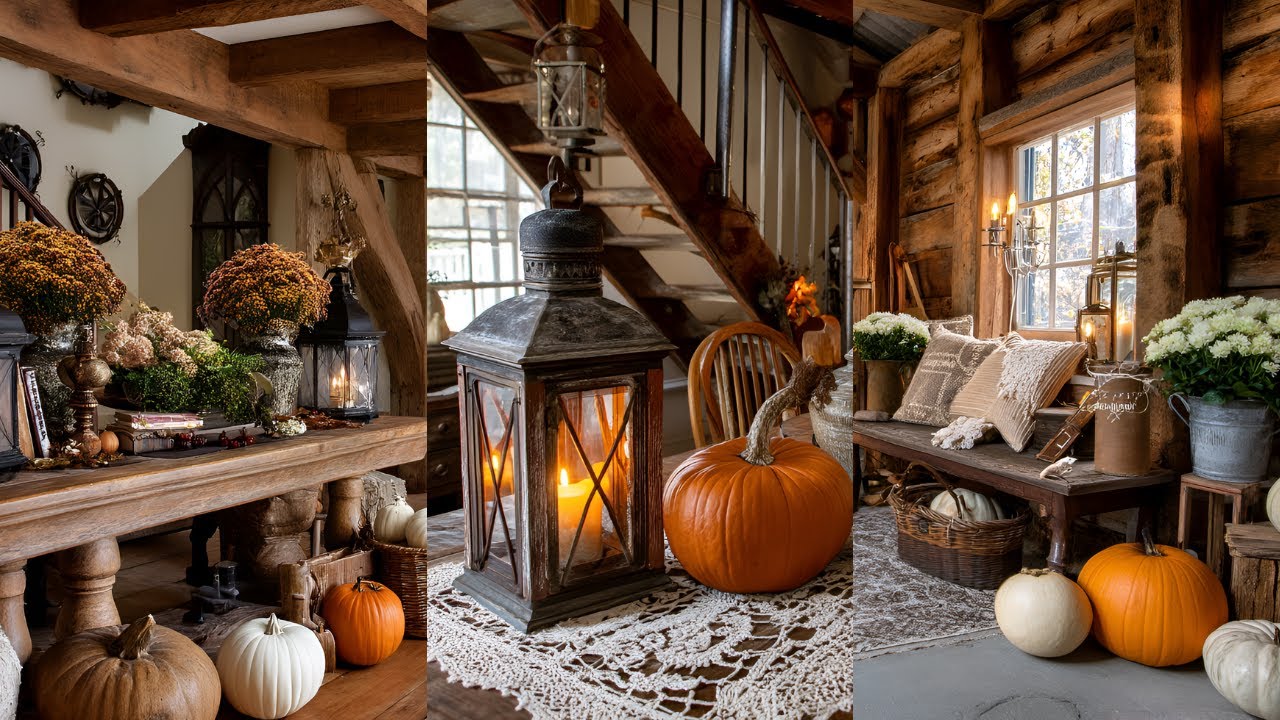 Rustic Autumn Elegance | Cozy Fall Home Tour with Vintage Charm