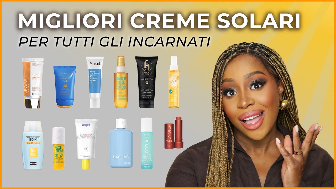 CREME SOLARI INVISIBILI! Le migliori per quest'estate SPF 50 PELLE  GRASSA e SCURA | VISO e CORPO