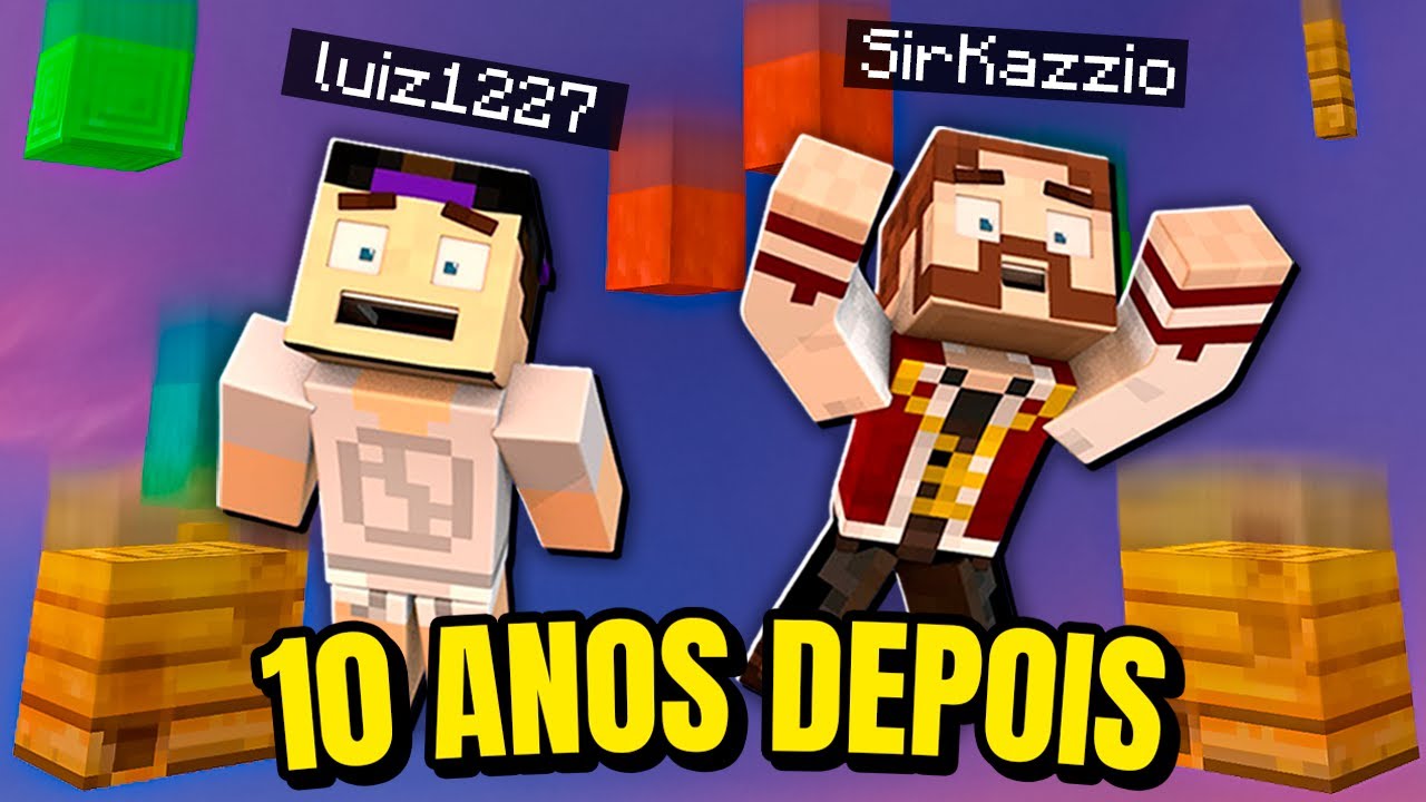 JOGUEI PULINHO NO MINECRAFT COM SIRKAZZIO DEPOIS DE 10 ANOS
