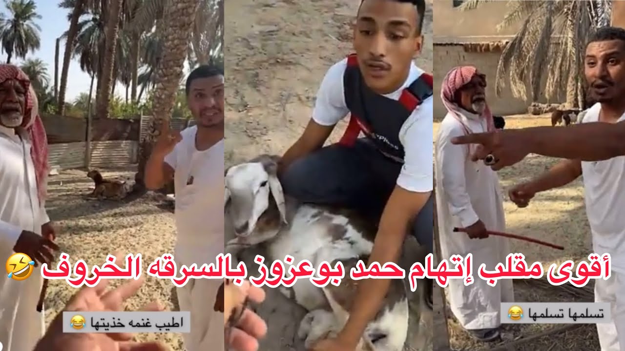 أقوى مقلب إتهام #حمد_بوعزوز بسرقة خروف بو رامي فلم لنهاية بتموت ضحك 🤣🤣🤣🤣