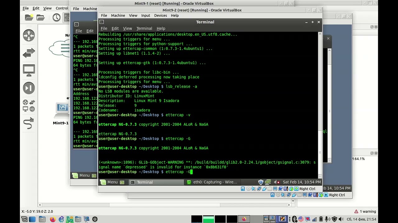 Lab-02-04-ARP spoofing with Ettercap (2 way poisoning)