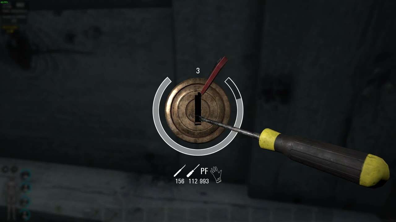 SCUM Lockpiking - Lockpick practice - 11 Doors - 33 gold locks - 14 minutes - 200 Attempts