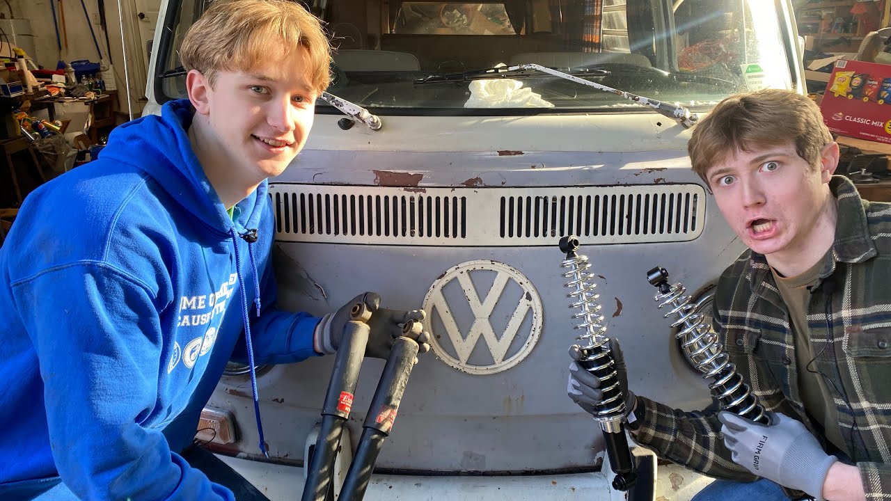 New shocks for a 1969 Volkswagen Bus - Step By Step Tutorial