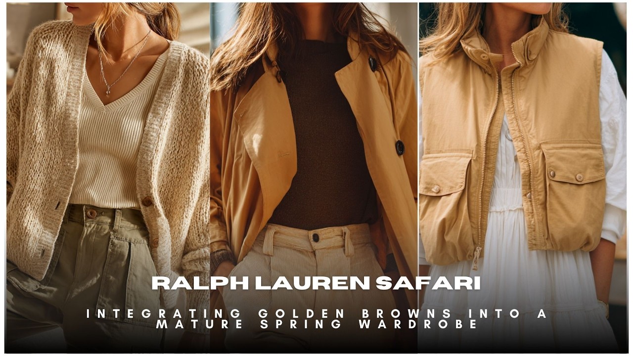 🐎 Ralph Lauren Safari 🦒 Integrating Golden Browns into a Mature Spring Wardrobe