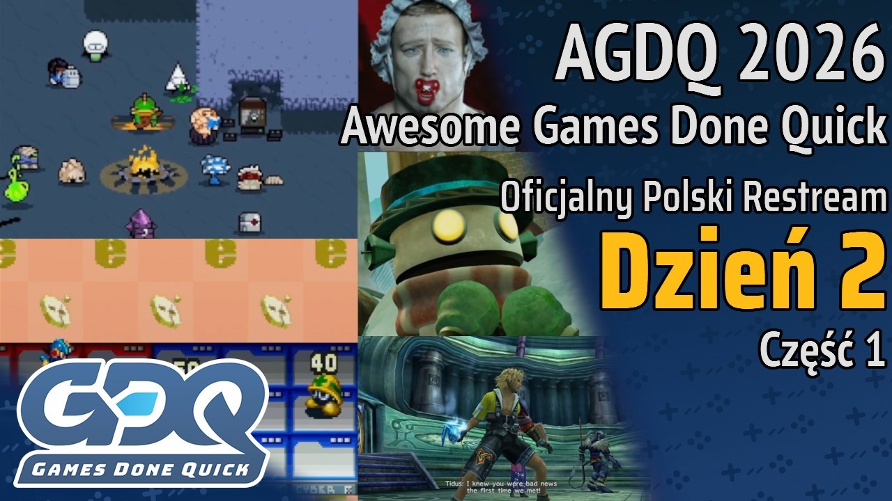 AGDQ 2026 - Polski Restream - Dzień 2 Część 1