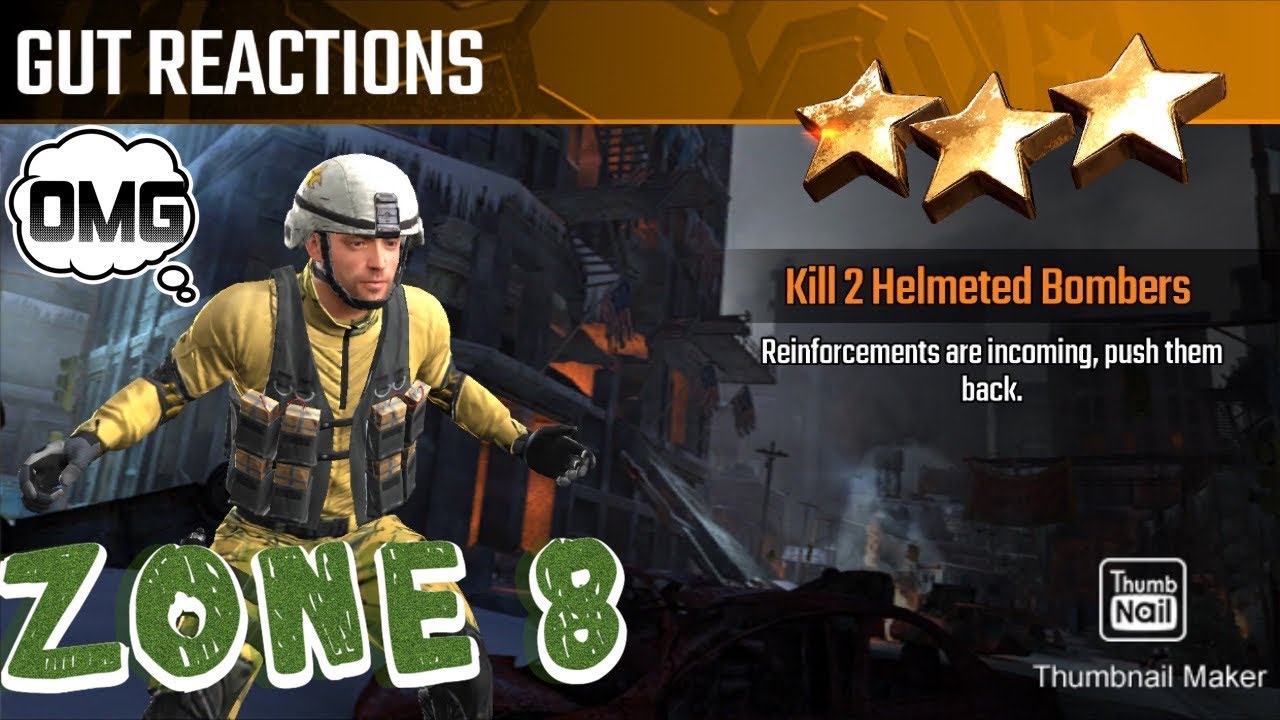 Gut Reactions, Sniper Strike special ops mission #5- Nuclear Winter (machine gun/zone 8)