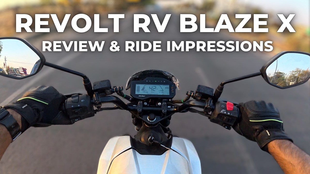 Revolt RV BlazeX Electric Motorcycle Review | Ride Impressions | Motorxone