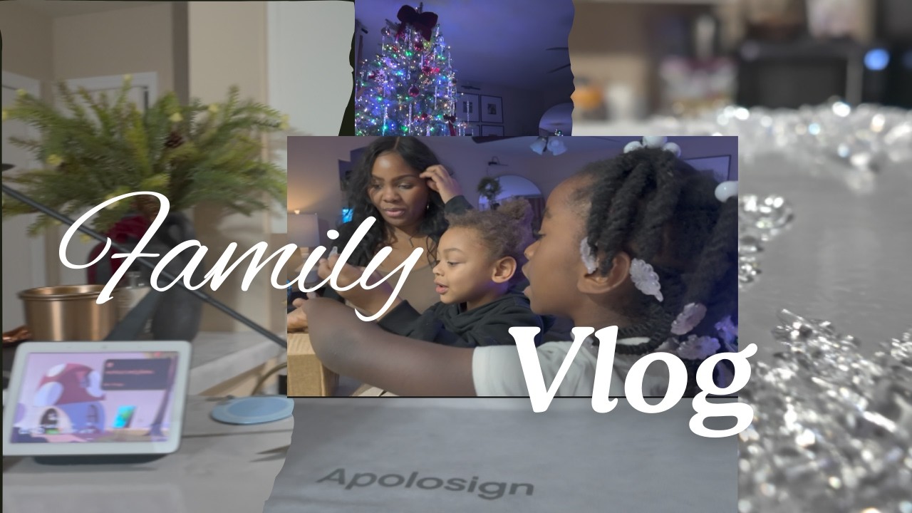 My Very Chaotic Christmas Vlog/ Bonding with the kids #familyvlog #babyshower #giftwrapping