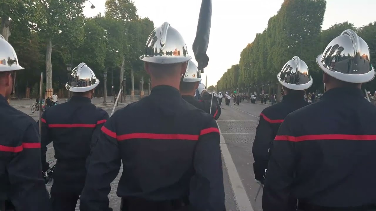 Ensosp - 14 juillet 2022 - R&eacute;p&eacute;titions sur les Champs-Elys&eacute;es