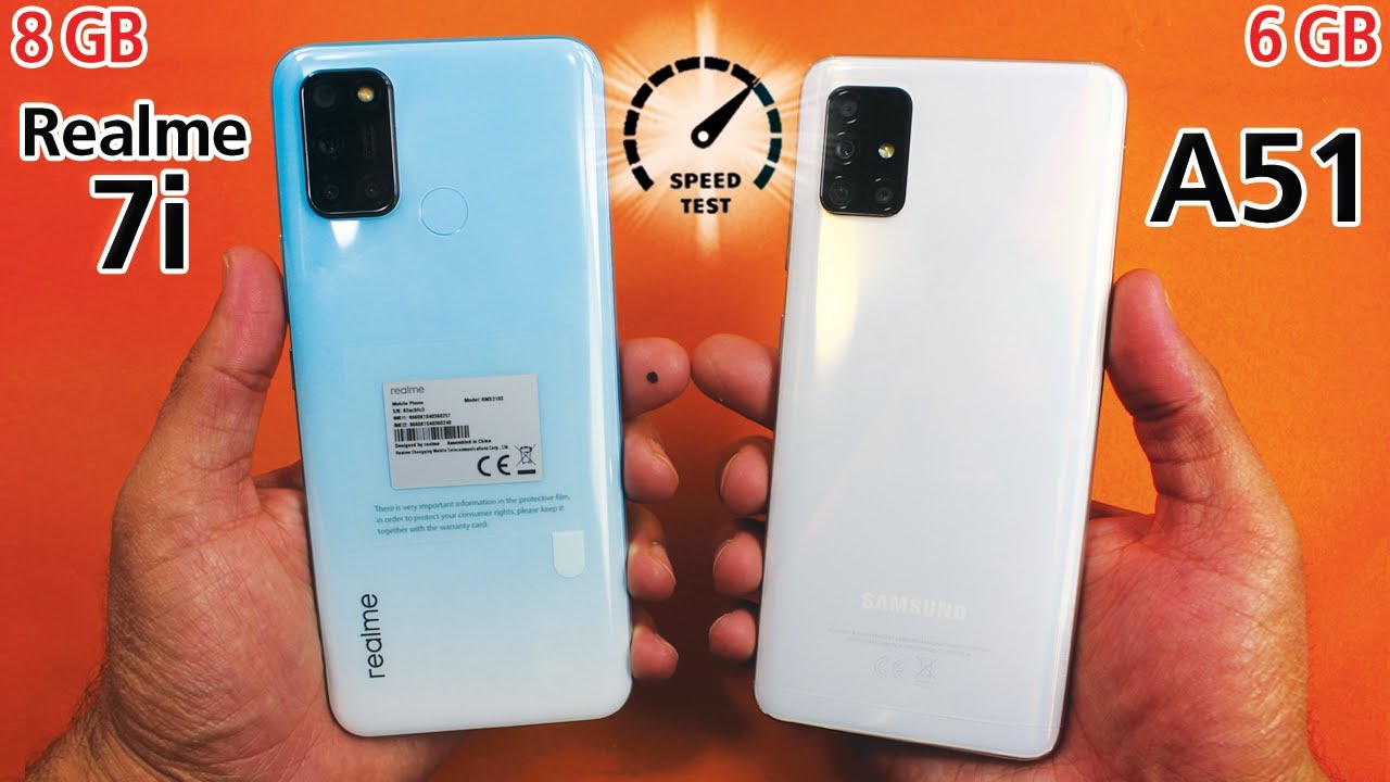 Realme 7i vs Samsung Galaxy A51 Speed Test!