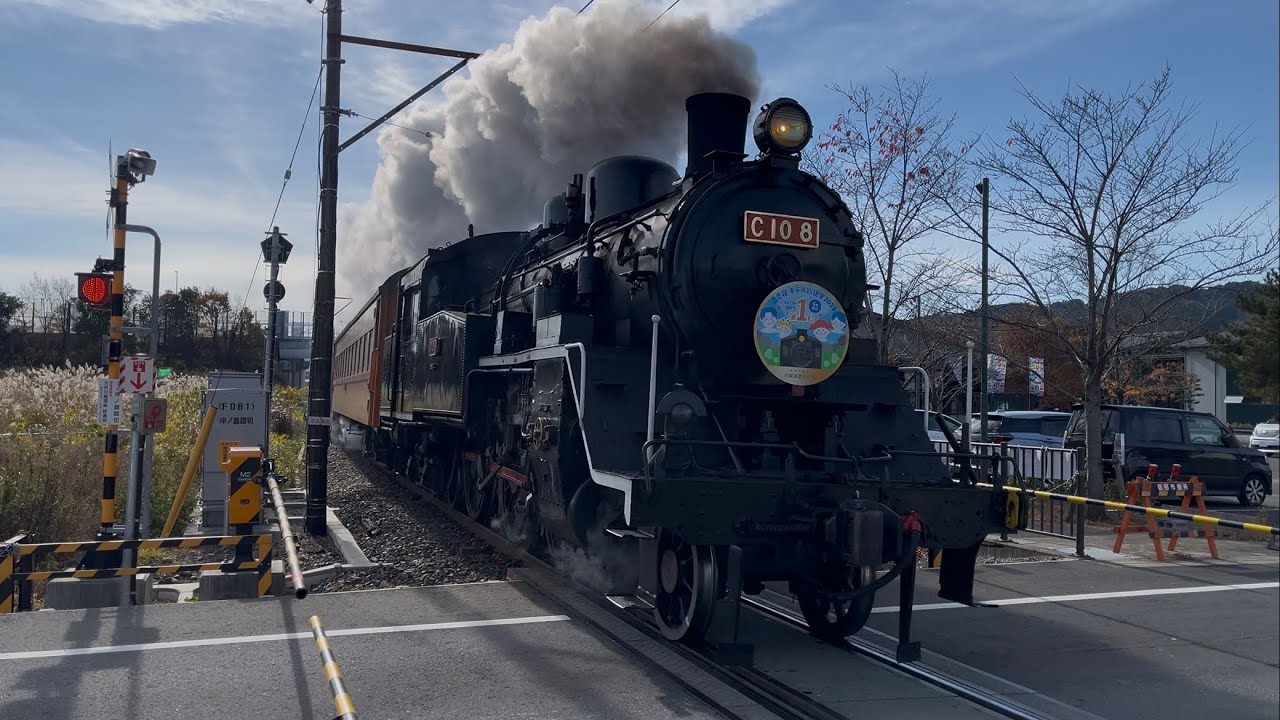 【大井川鐵道C10形8号機】静岡県島田市川根本町を1930年川崎車輛製造のSLが力走する！Japanese Steam Locomotive C10 8 95Years Shince1930