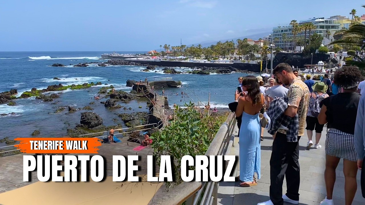 Puerto de la Cruz, Tenerife 🇮🇨 Sunday Vibes Holy Week, Music & Old Town Vibes | 4K