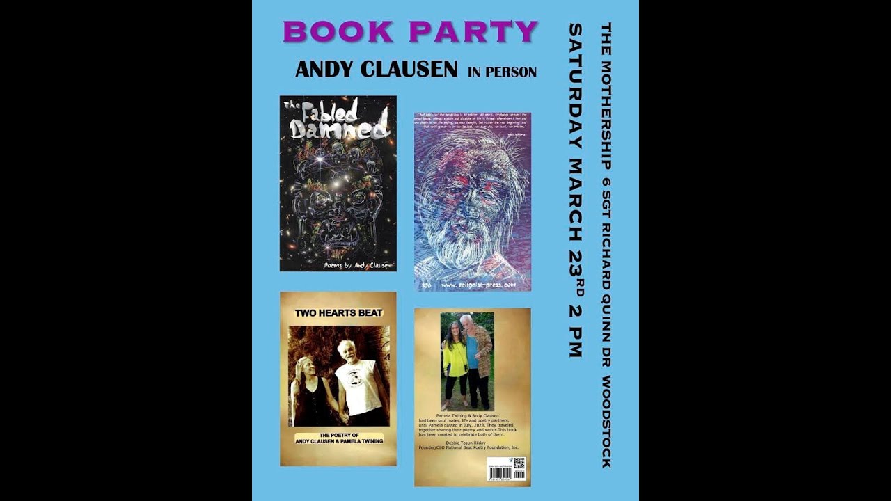 Andy Clausen Tribute Reading Woodstock NY March 23, 2024