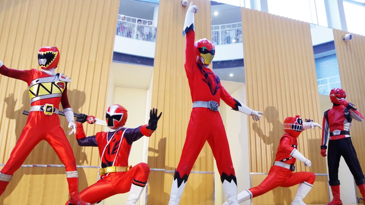【レッドヒーローショー】 ジュウオウジャー×ニンニンジャー×トッキュウジャー×キョウリュウジャー×ゴーバスターズ