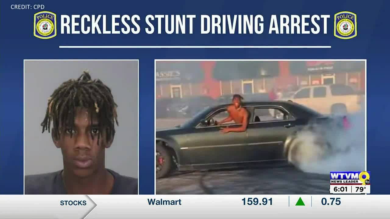 Columbus Police arrest man on charge of reckless stunt driving