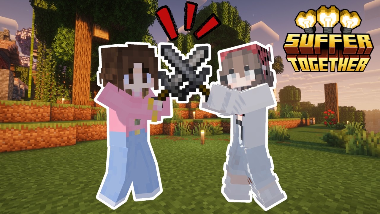 Я сражался со своим собственным товарищем по команде в хардкорном Minecraft | Страдаем вместе