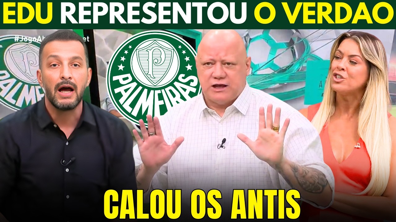 Edu Dracena CALOU OS RIVAIS! 😱 MANDOU NA CARA DOS RIVAIS! NÃO FICOU COM MEDO! NOTICIAS DO PALMEIRAS