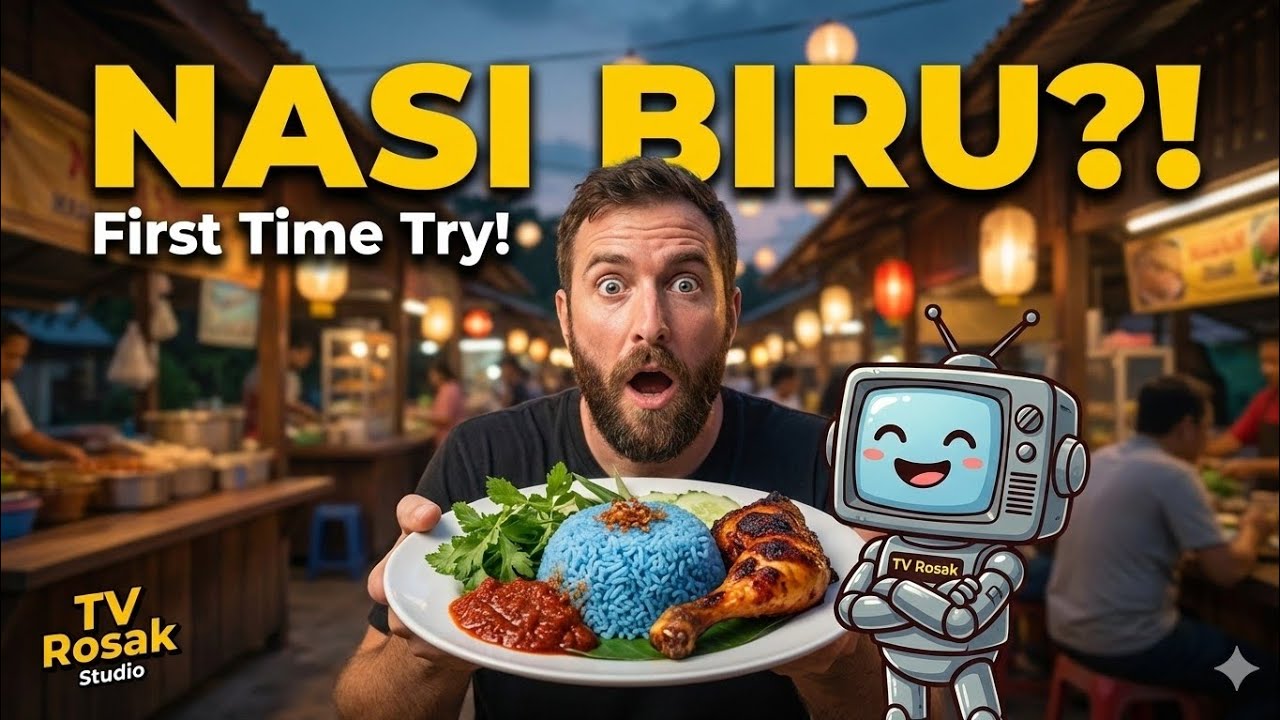 “Biru Itu Bukan Pewarna” – Reaksi Pelancong Cuba Nasi Kerabu Buat Kali Pertama