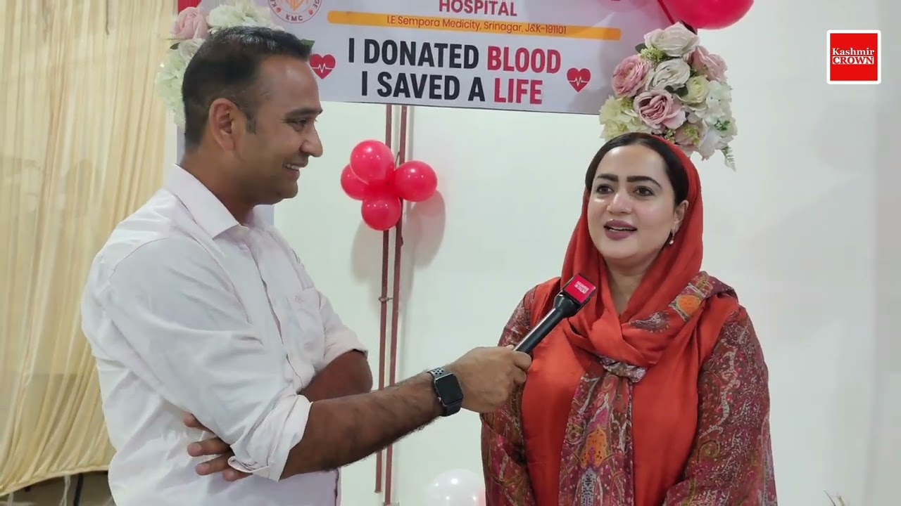 Insha Qazi from Kashmir Medical College speaking to Shahid Imran