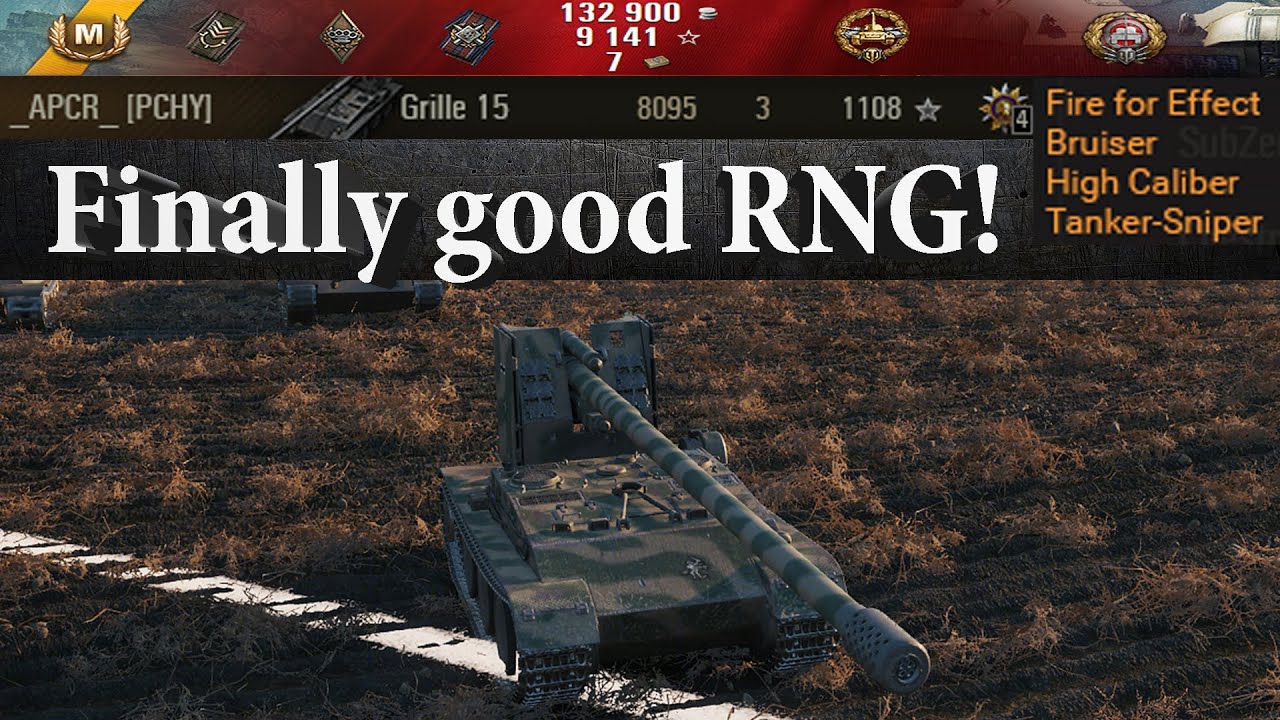 Grille 15 video in Ultra HD 4K🔝 Redshire, Finally good RNG! 8095 dmg 🔝 World of Tanks ✔️