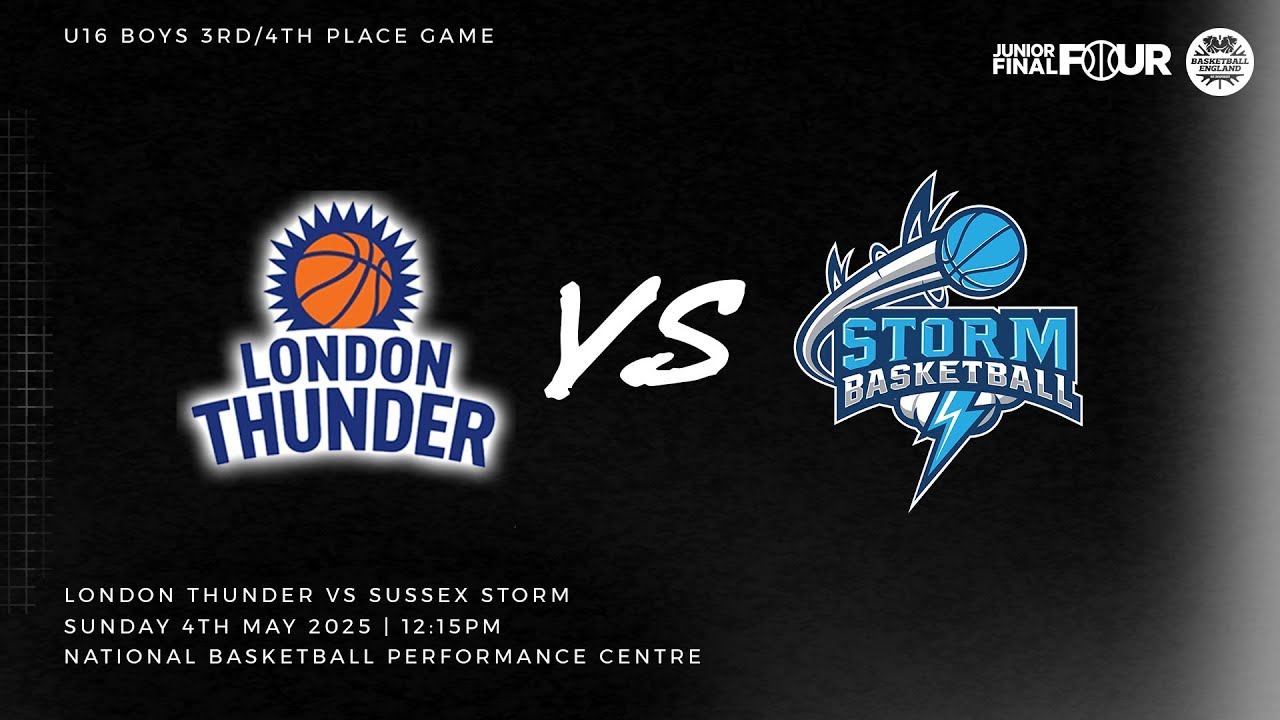 G17_U16 Boys' 3rd/4th place game: London Thunder v Sussex Storm(Court 2)