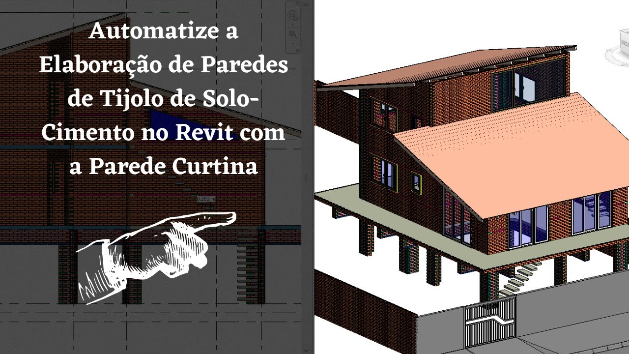 Automatize a Elaboração de Paredes de Tijolo de Solo-Cimento no Revit com a Parede Cortina!