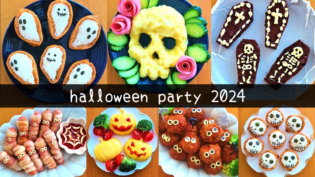 子供も大人も喜ぶハロウィンご飯作りました🎃　7 Ideas for Making a Cute Halloween Night Meal🎃