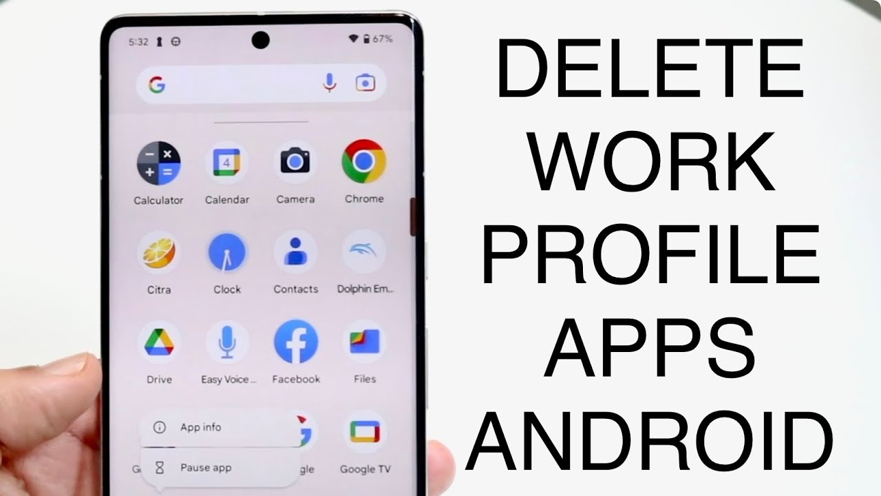 Как удалить приложения рабочего профиля на Android! (2023)