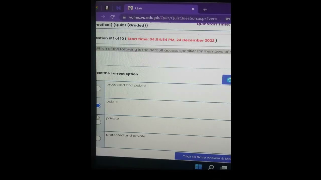 CS304p || Quiz 1 (Graded) || Mid Term Preparation || Latest Video For VU students 2023 || #exam ||
