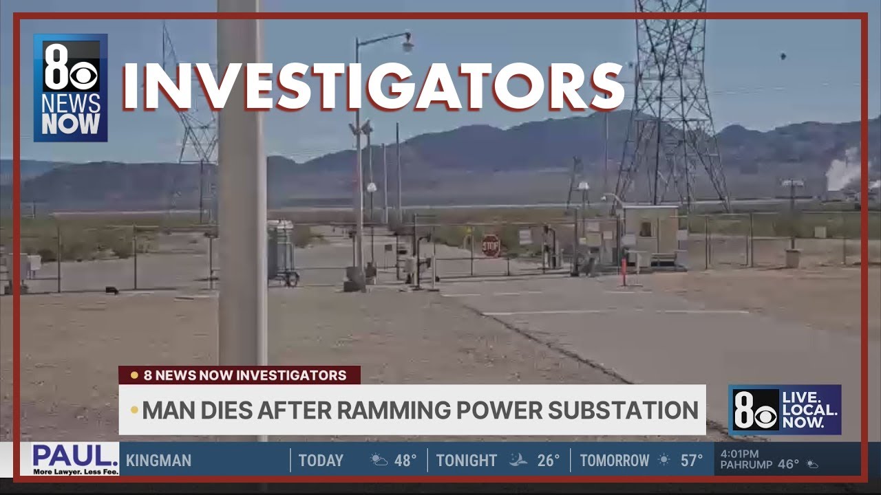 New York man dead after ramming power substation outside Las Vegas