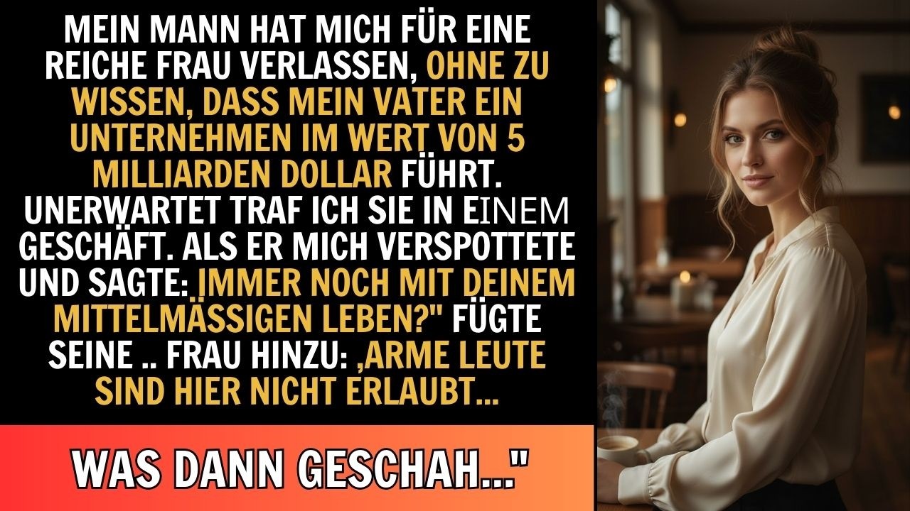 Mein Ex hat mich für eine reiche Frau verlassen, ohne zu wissen, dass ich reicher bin. Aber eines…