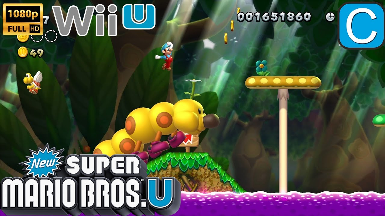 New Super Mario Bros. U | World 5 Soda Jungle Wii U HD Gameplay (Cemu)