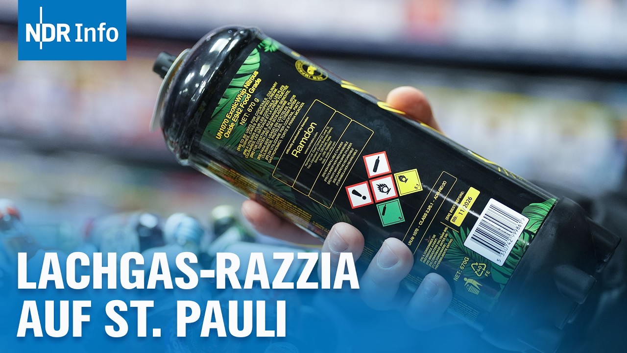 Lachgas-Razzia auf St. Pauli: Kioske auf dem Kiez ignorieren Verbot | NDR Info