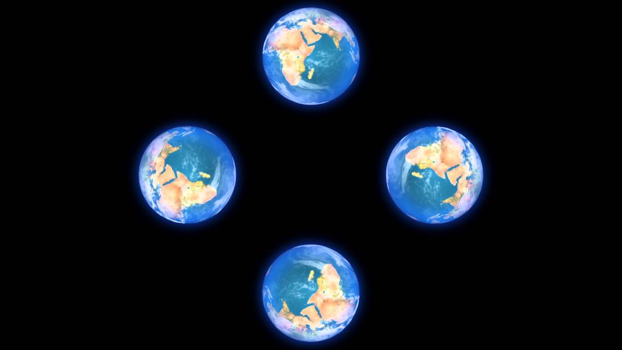 Earth Hologram Video 3D