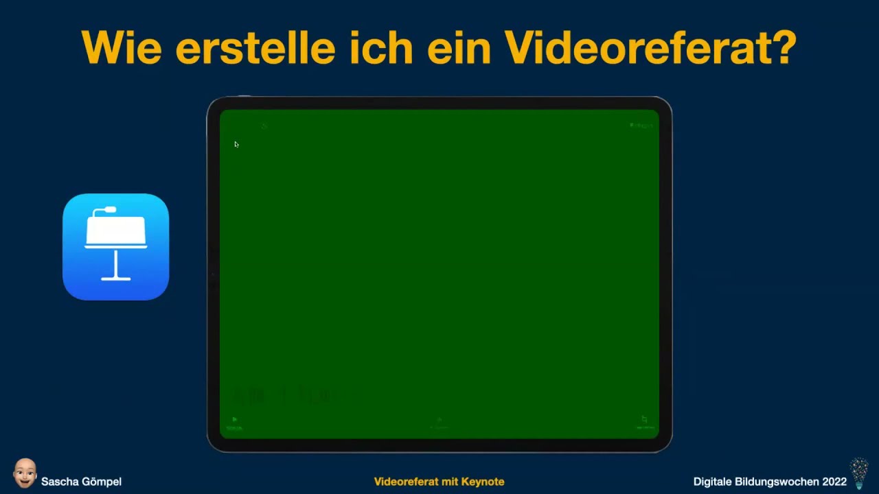 Videoreferat mit Keynote